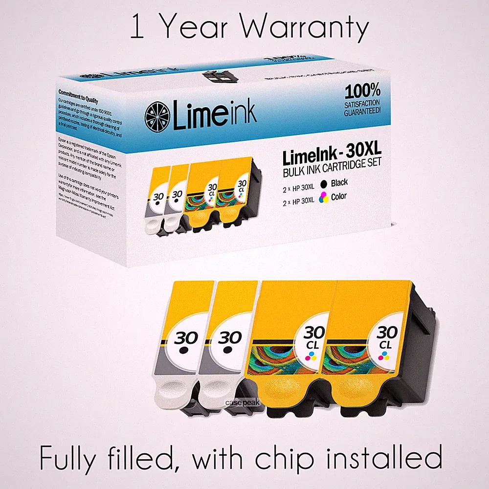 4 Pack For Kodak 30XL Ink Cartridges Set ESP 310 C315 2150 2170 Hero 3.1 3.2 5.1