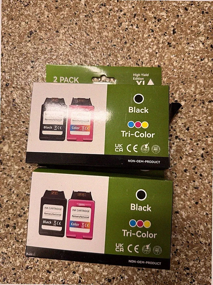 62xl Ink Cartridges For HP Ink 62 xl Envy 7640 Printer for HP 62xl Combo Pack X2