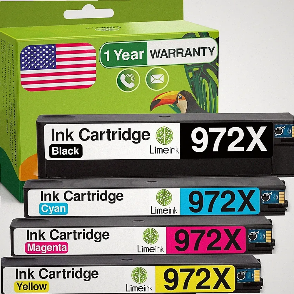Ink Cartridges for HP 972x Combo Pack 972a 972 x for HP PageWide Pro MFP 477dw