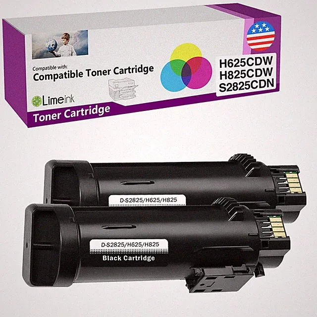 Limeink Compatible Ink Cartridges Replacement for Dell H625cdw H825cdw S2825c...