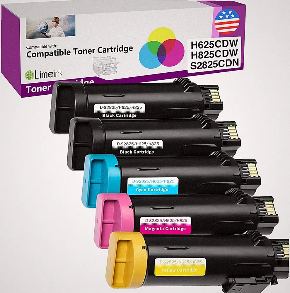 Limeink Compatible Toner Cartridge 2 Black, 1 Cyan, 1 Magenta, 1 Yellow