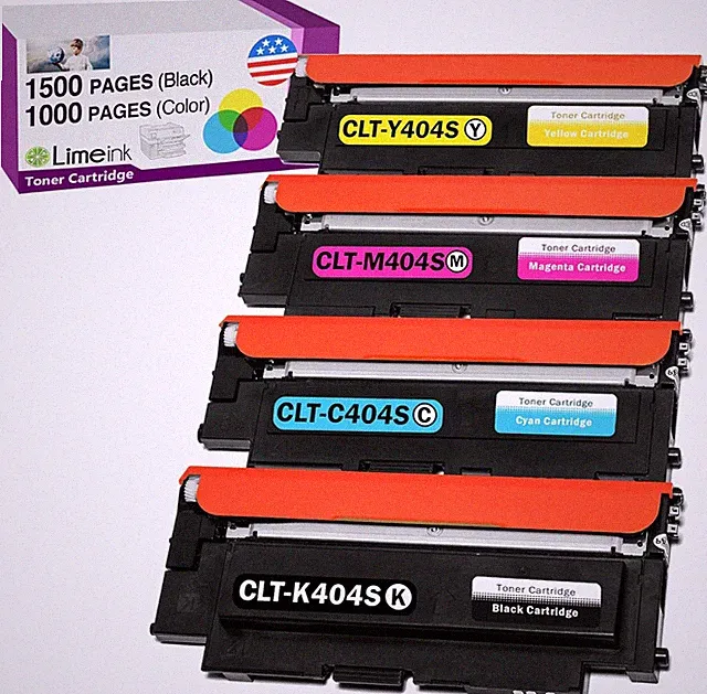 Limeink Compatible Toner Cartridges Replacement for Samsung 404s 404 CLT-K404S